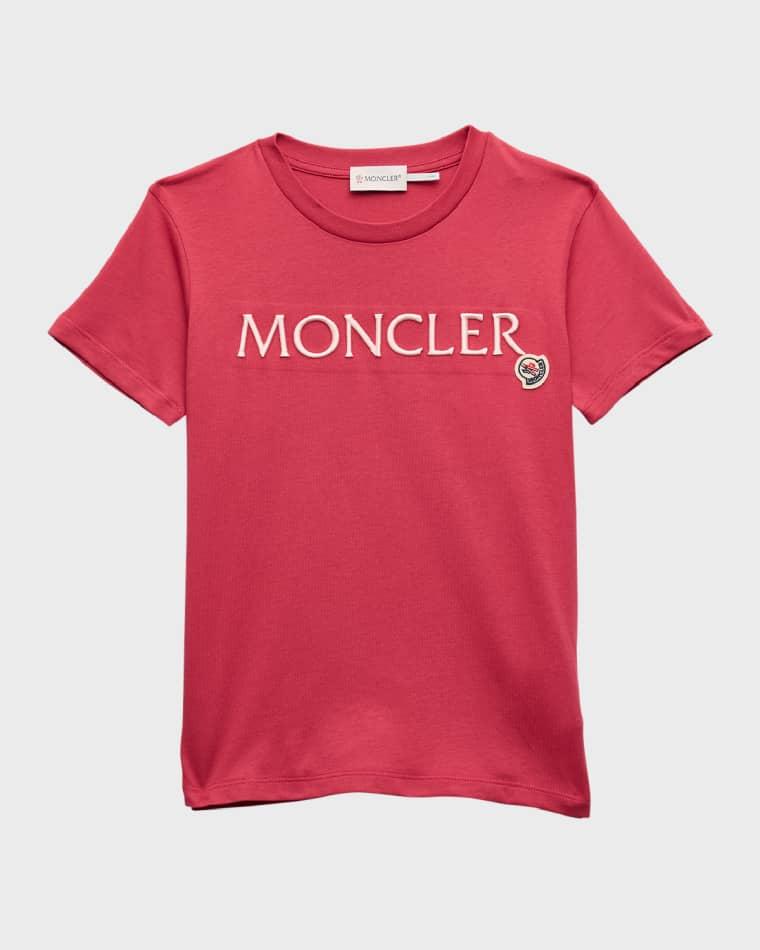 Girl's Embroidered Logo-Print T-Shirt by MONCLER