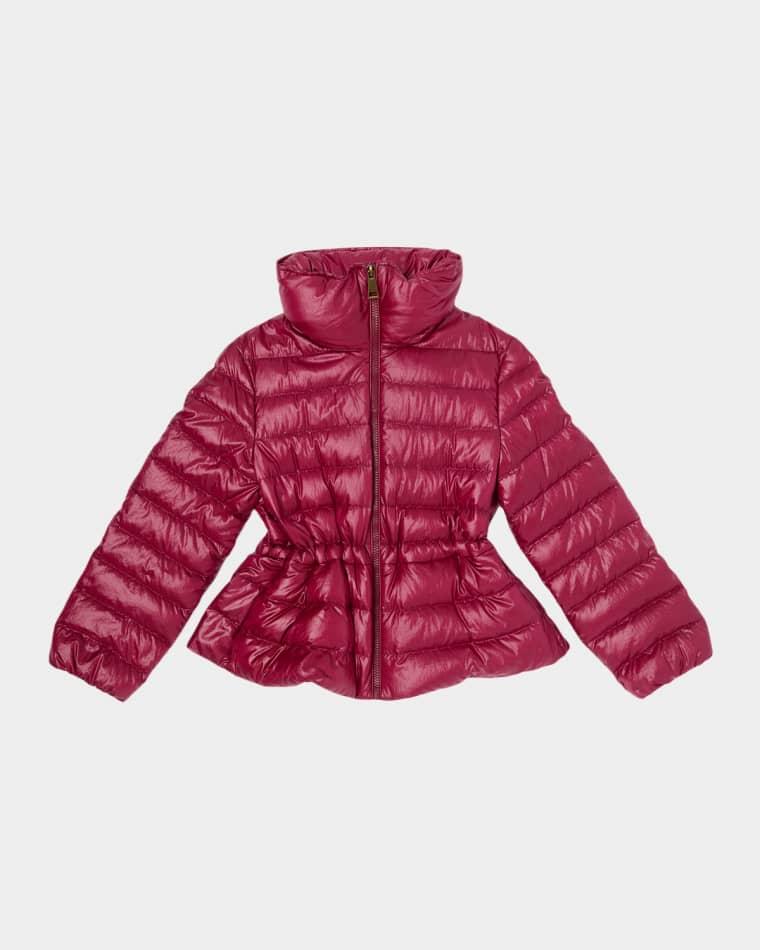 Girl's Fem Hooded Down Jacket, Size 4-6 by MONCLER