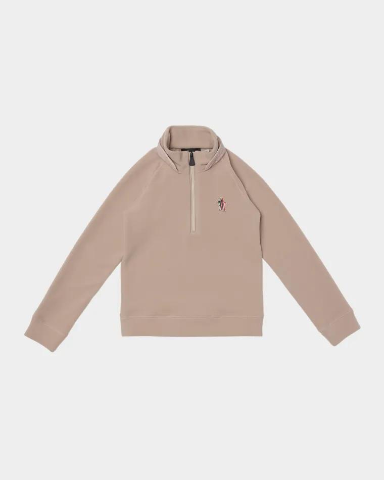 Girl's Half-Zip Sweatshirt by MONCLER