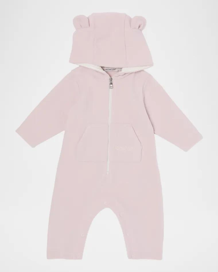 Girl's Hooded Baby Grow Romper, Size 0M-12M by MONCLER