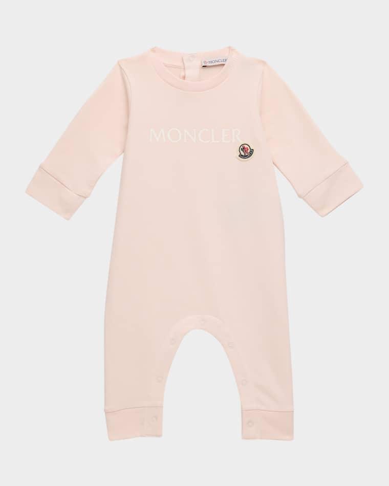 Girl's Logo-Print Coverall, Size Newborn-12M by MONCLER