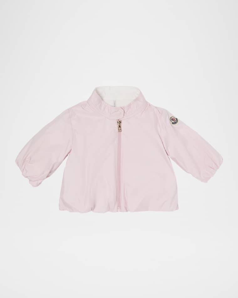 Girl's Luce Zip-Front Bomber Jacket, Size 6M-3 by MONCLER