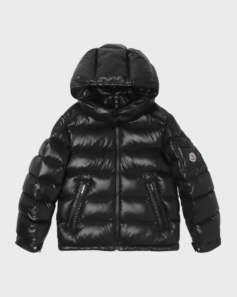 Girl's New Maya Shiny Puffer Jacket by MONCLER