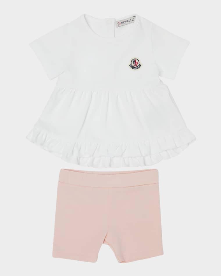 Girl's T-Shirt and Short Legging 2-Piece Set, Size 6M-3 by MONCLER