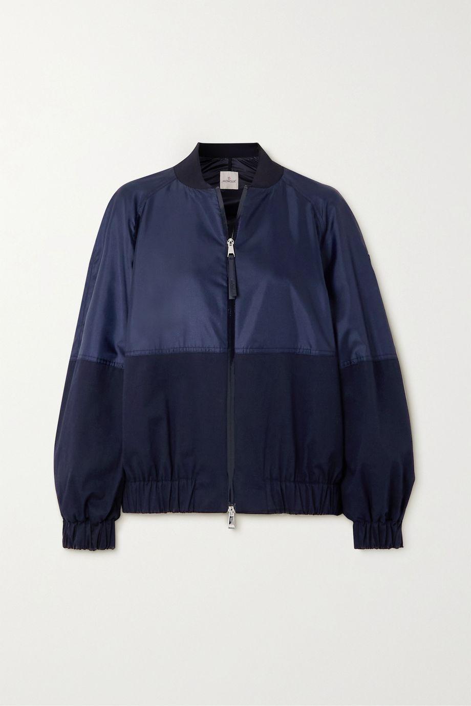 Gobie satin and cotton-blend twill bomber jacket by MONCLER