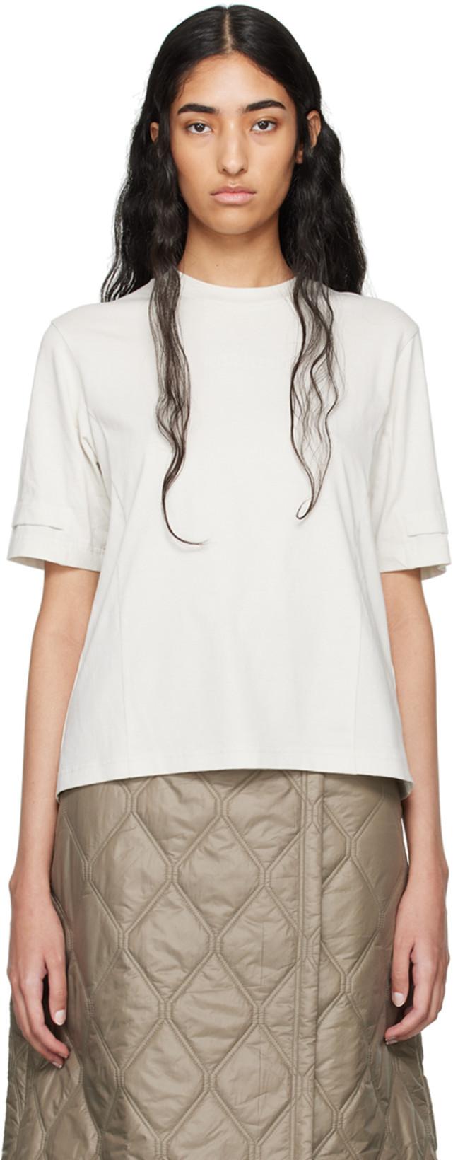 Gray Bonded Logo T-Shirt by MONCLER