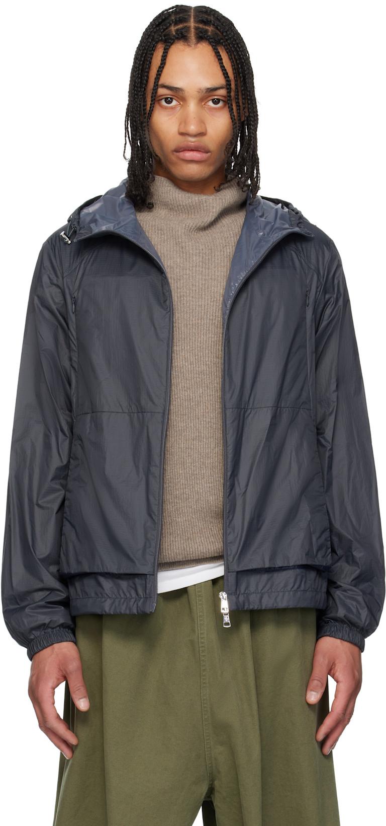 Gray Lamo Hooded Jacket by MONCLER