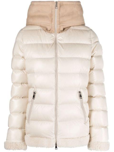 Guichard shearling-trim jacket by MONCLER