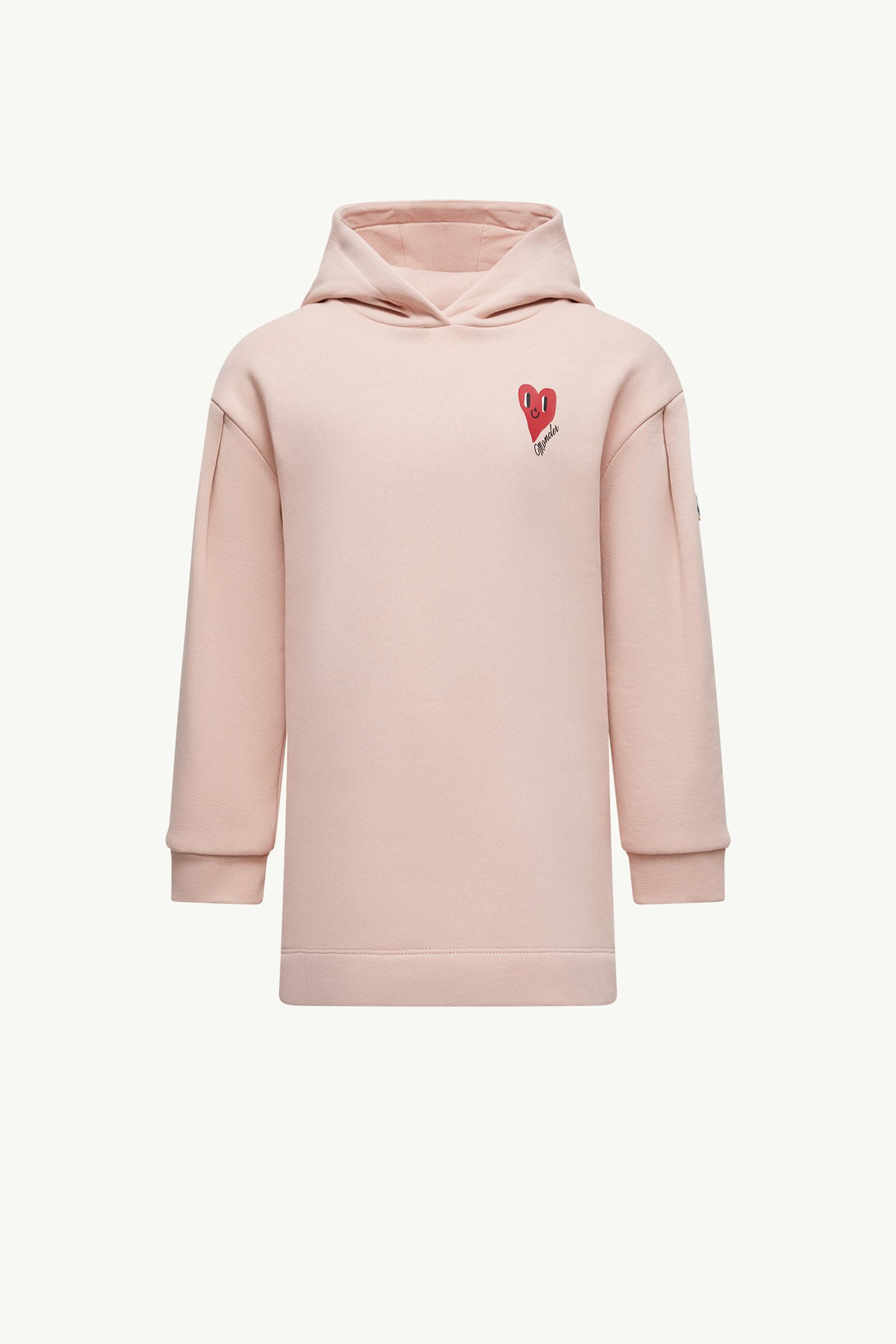 Heart Motif Cotton Hoodie by MONCLER