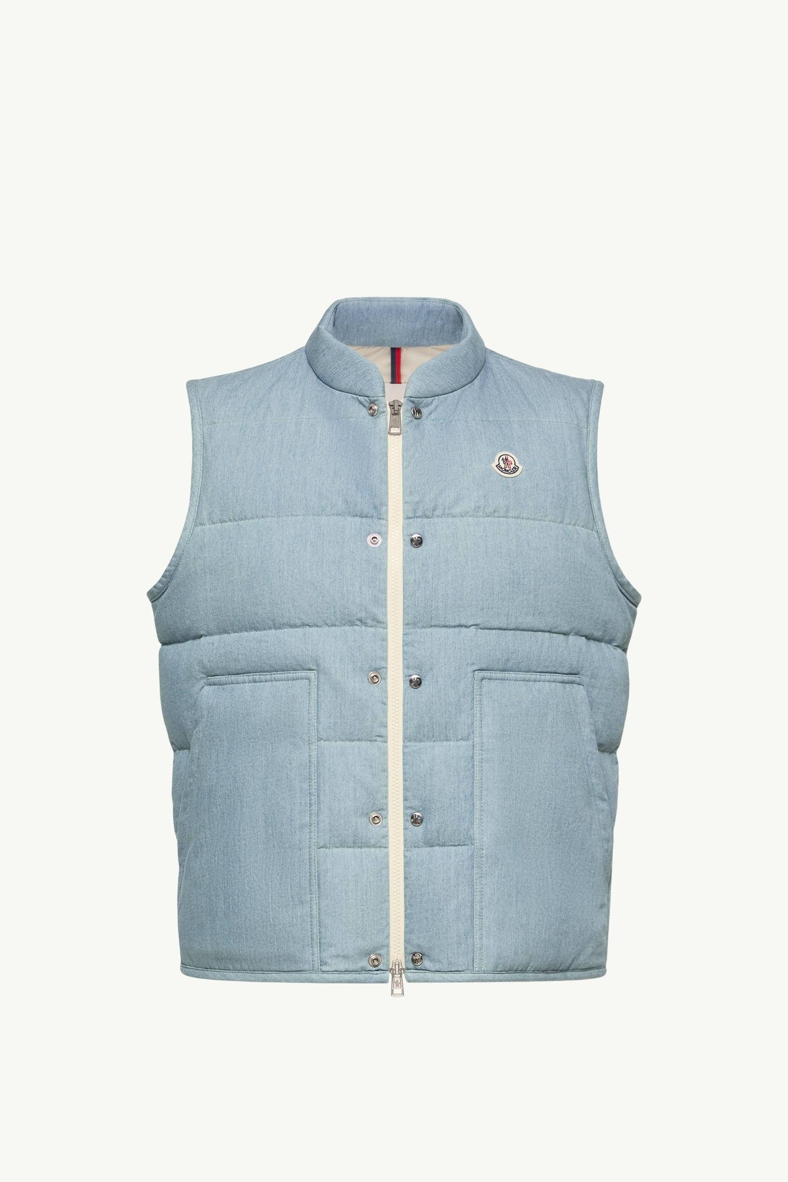 Heceta Denim Down Vest by MONCLER