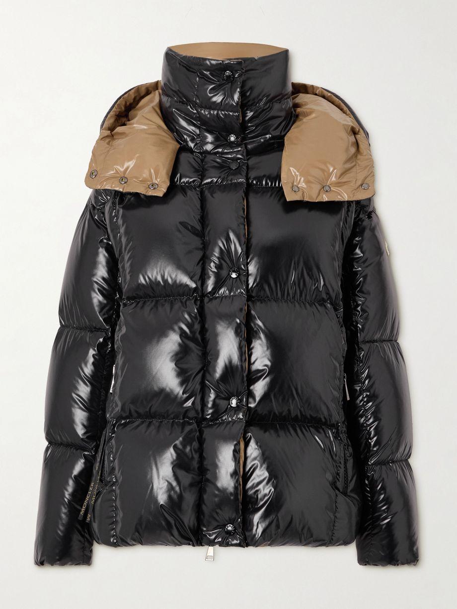 Hooded quilted glossed-shell down Jacket by MONCLER
