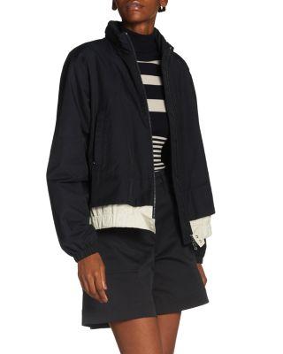 Janze Twill Contrast Jacket with Packable Hood by MONCLER