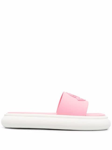 Jeanne logo-embossed slides by MONCLER