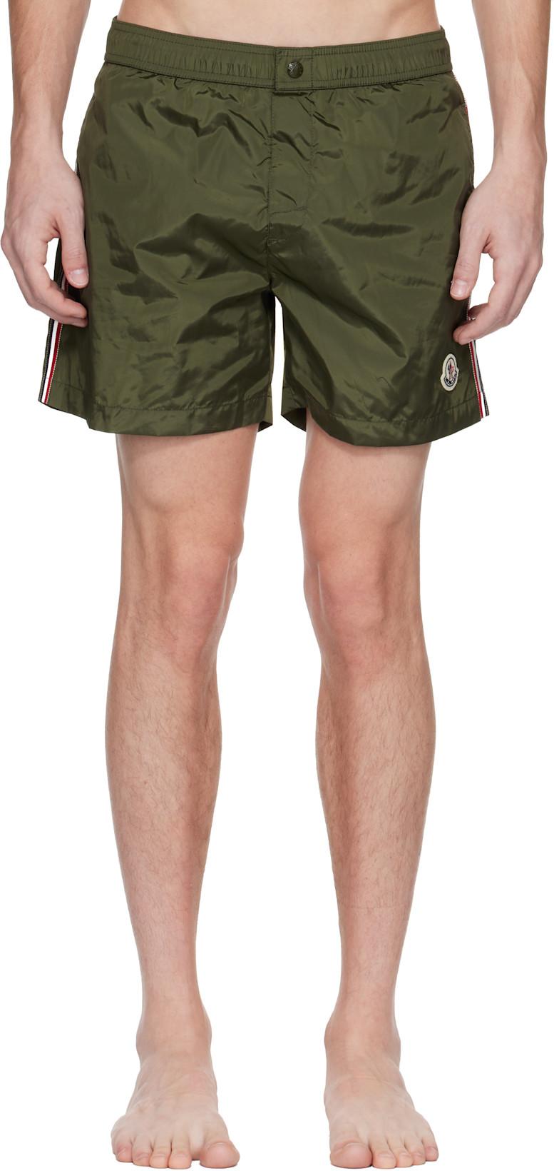 Khaki Archivio Urban Swim Shorts by MONCLER