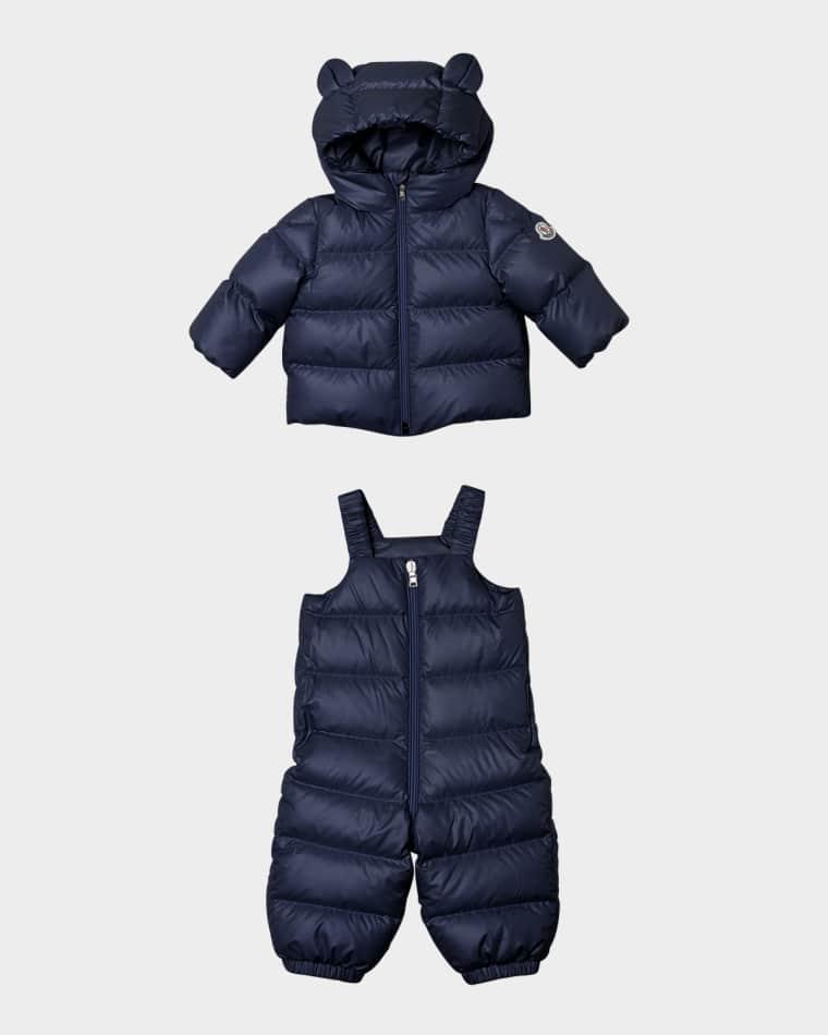 Kid's Deidre Hooded Jacket & Snowsuit, Size 1M-3 by MONCLER