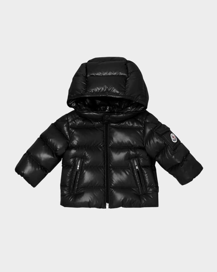 Kid's Maya Baby Hooded Down Jacket, Size 6M-3 by MONCLER