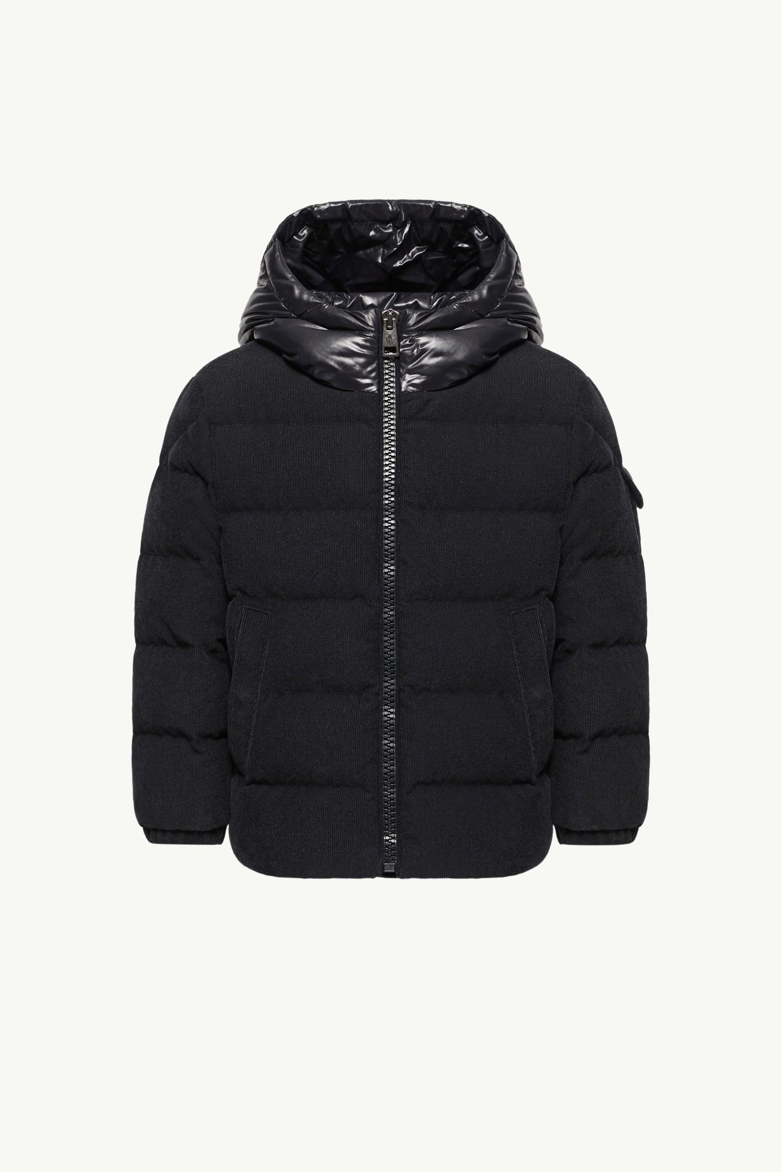 Larm Hooded Velvet Down Jacket by MONCLER