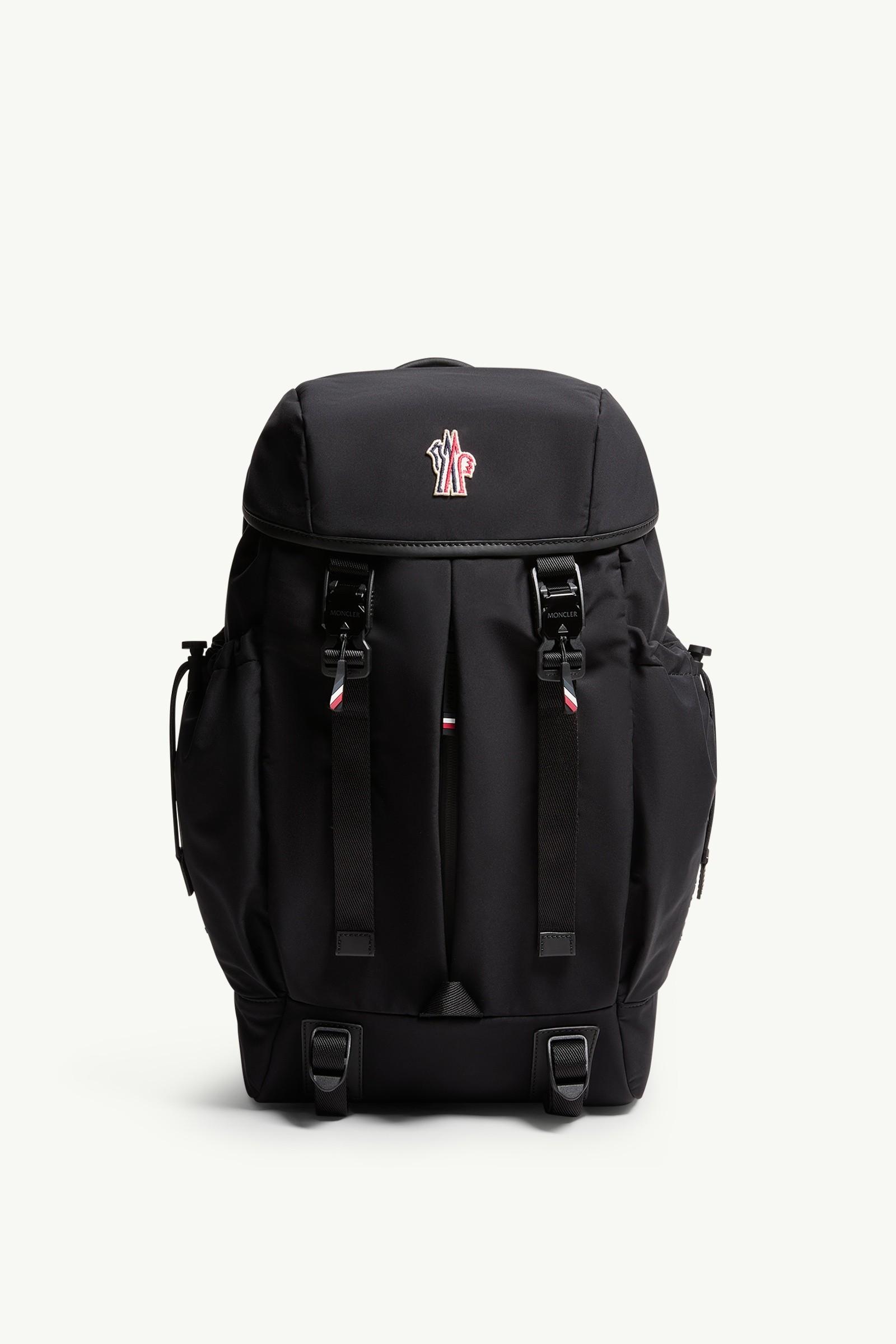 Leather-trimmed backpack by MONCLER