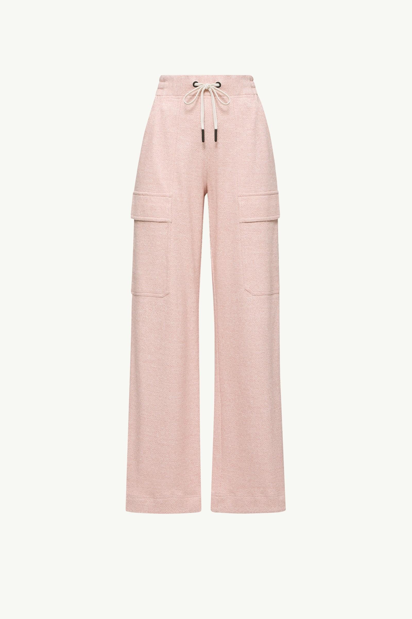Linen & Cotton Blend Sweatpants by MONCLER
