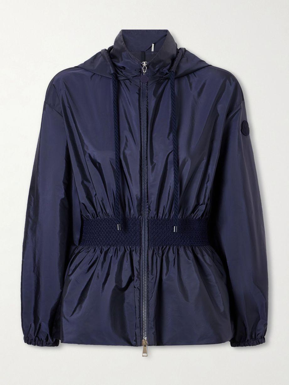 Liriope hoodied gathered shell jacket by MONCLER