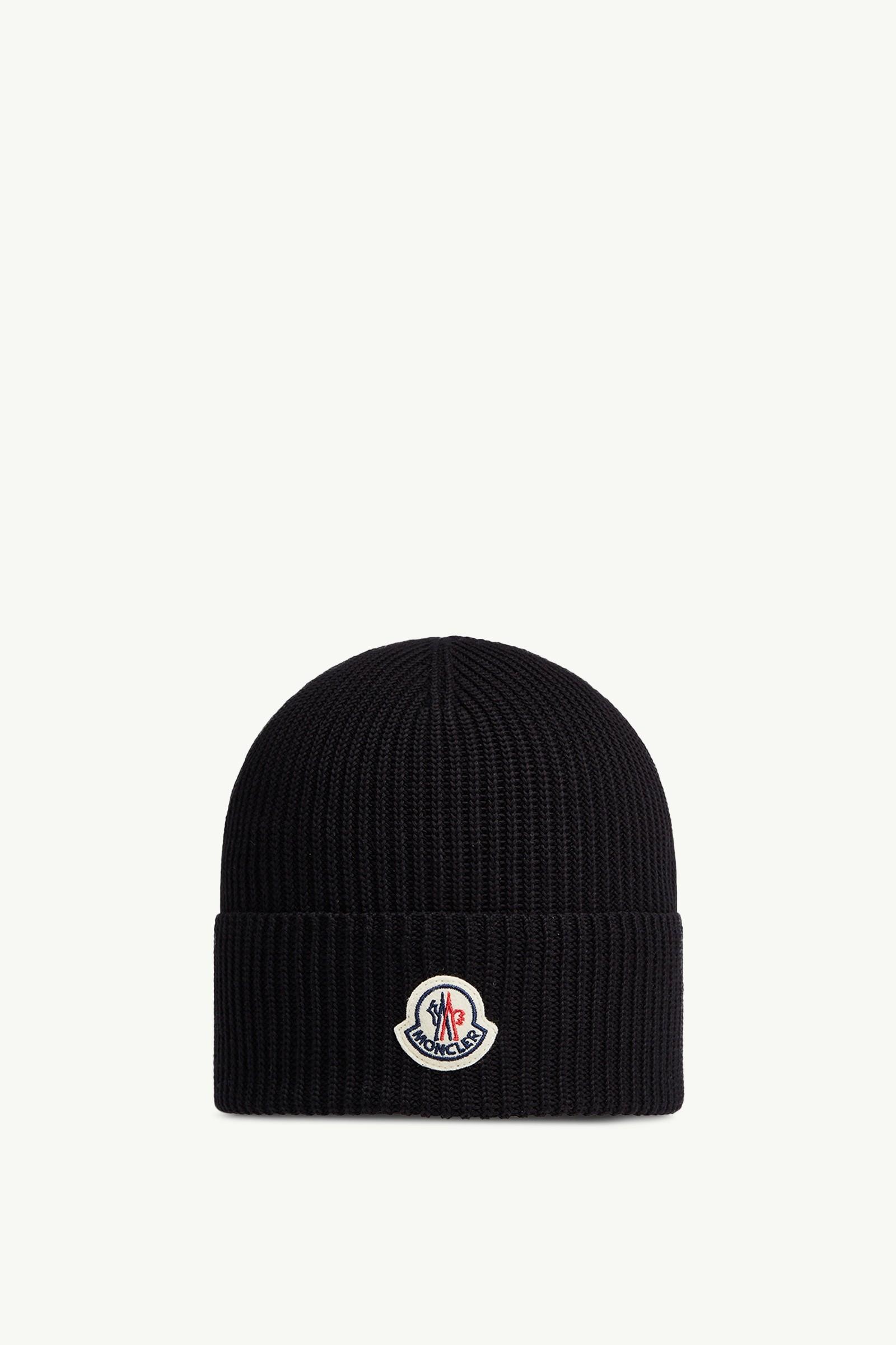Logo Cotton Beanie by MONCLER