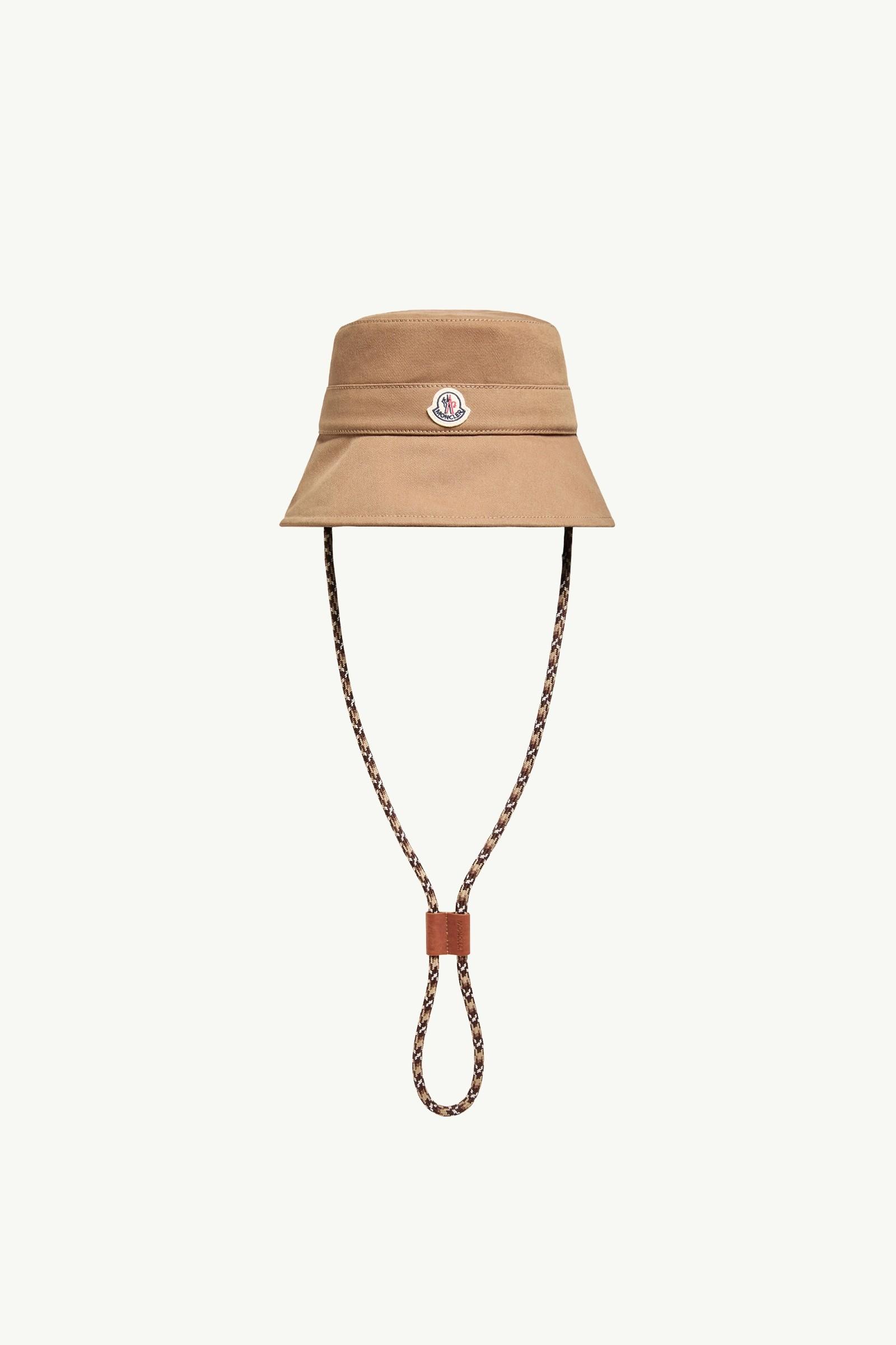 Logo Cotton Gabardine Bucket Hat by MONCLER