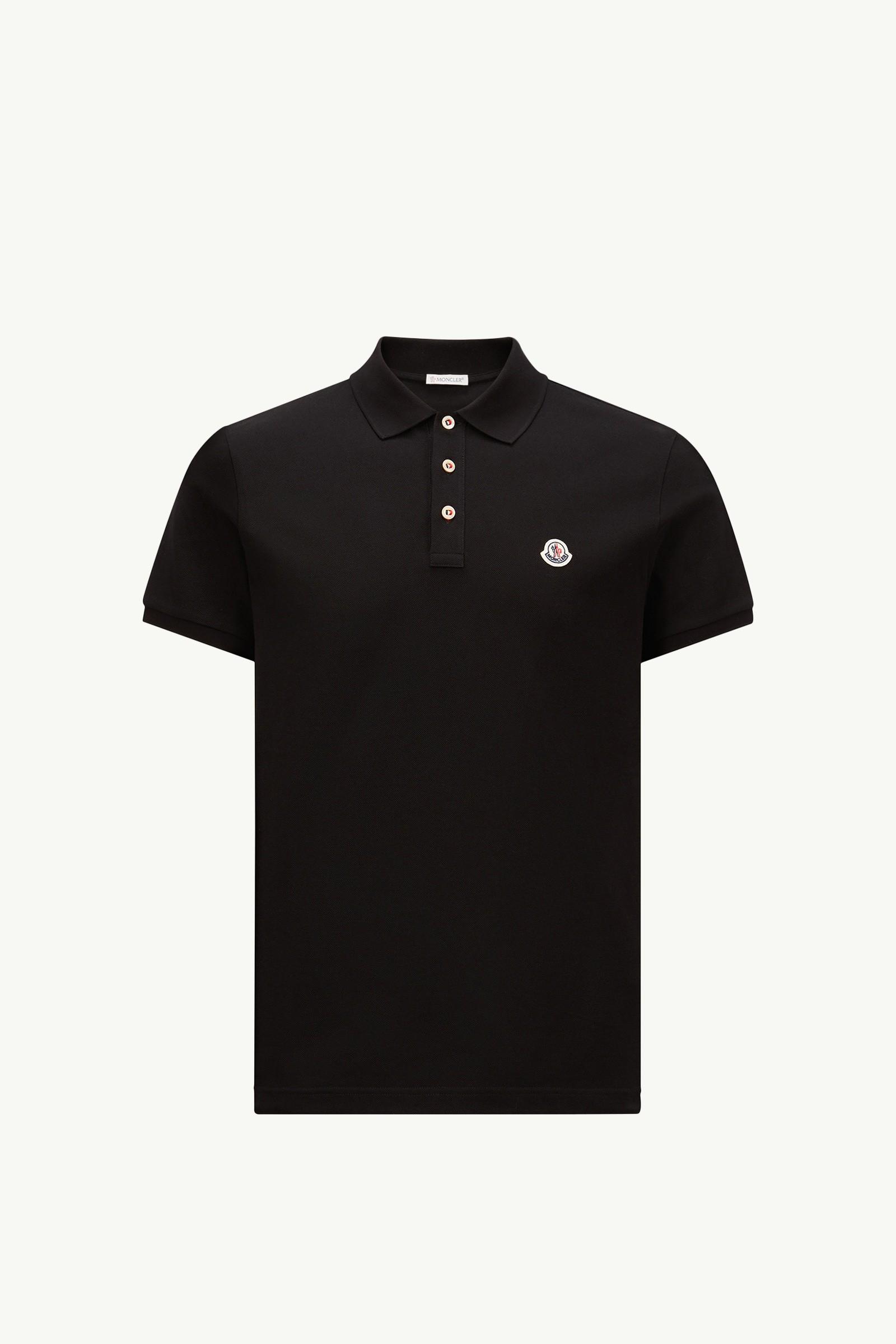 Logo Patch Cotton Polo Shirt by MONCLER
