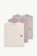Logo Patch Cotton T-Shirt (Pack of Three) by MONCLER Logo Patch Cotton T-Shirt (Pack of Three) by MONCLER