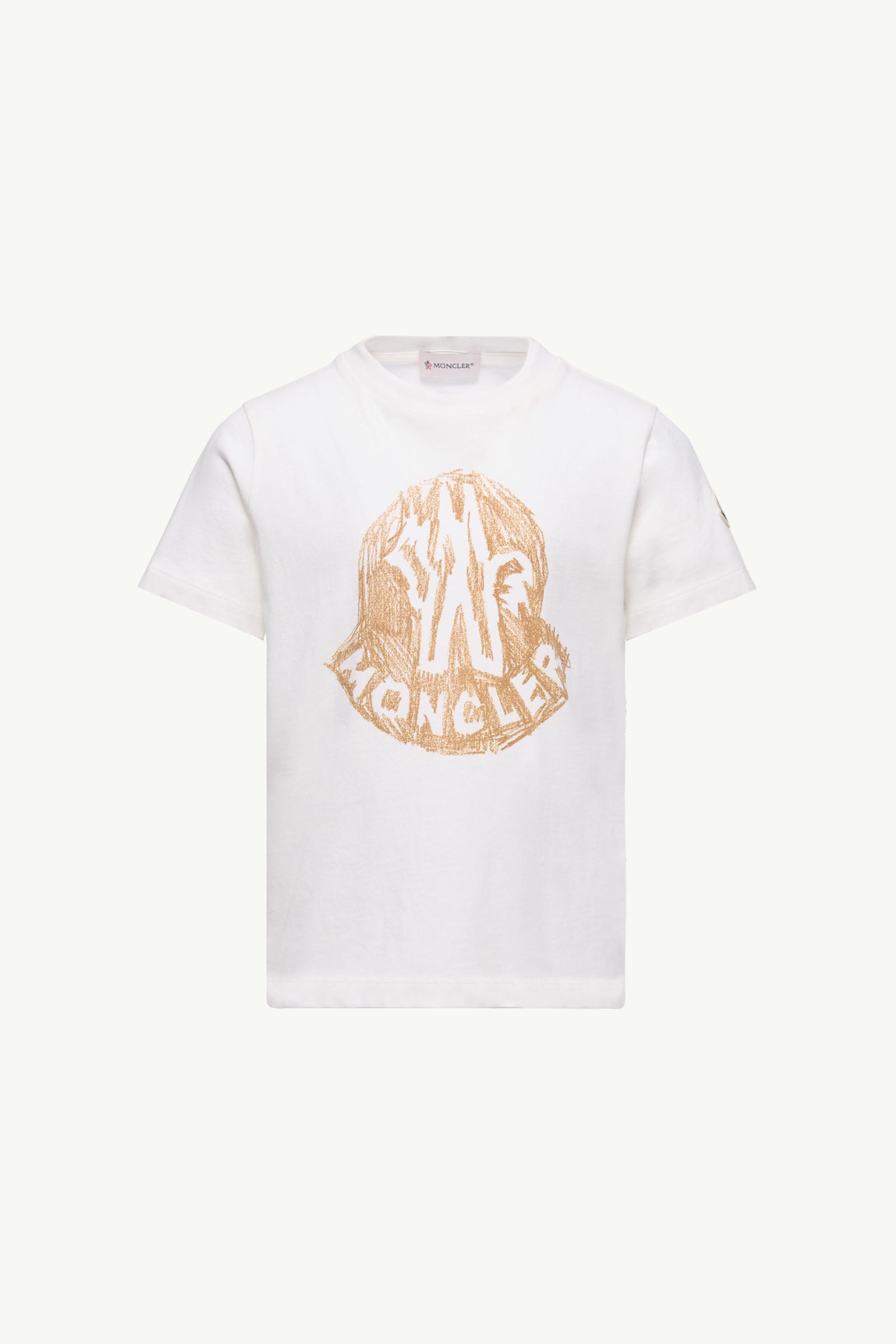 Logo Print Cotton T-Shirt by MONCLER