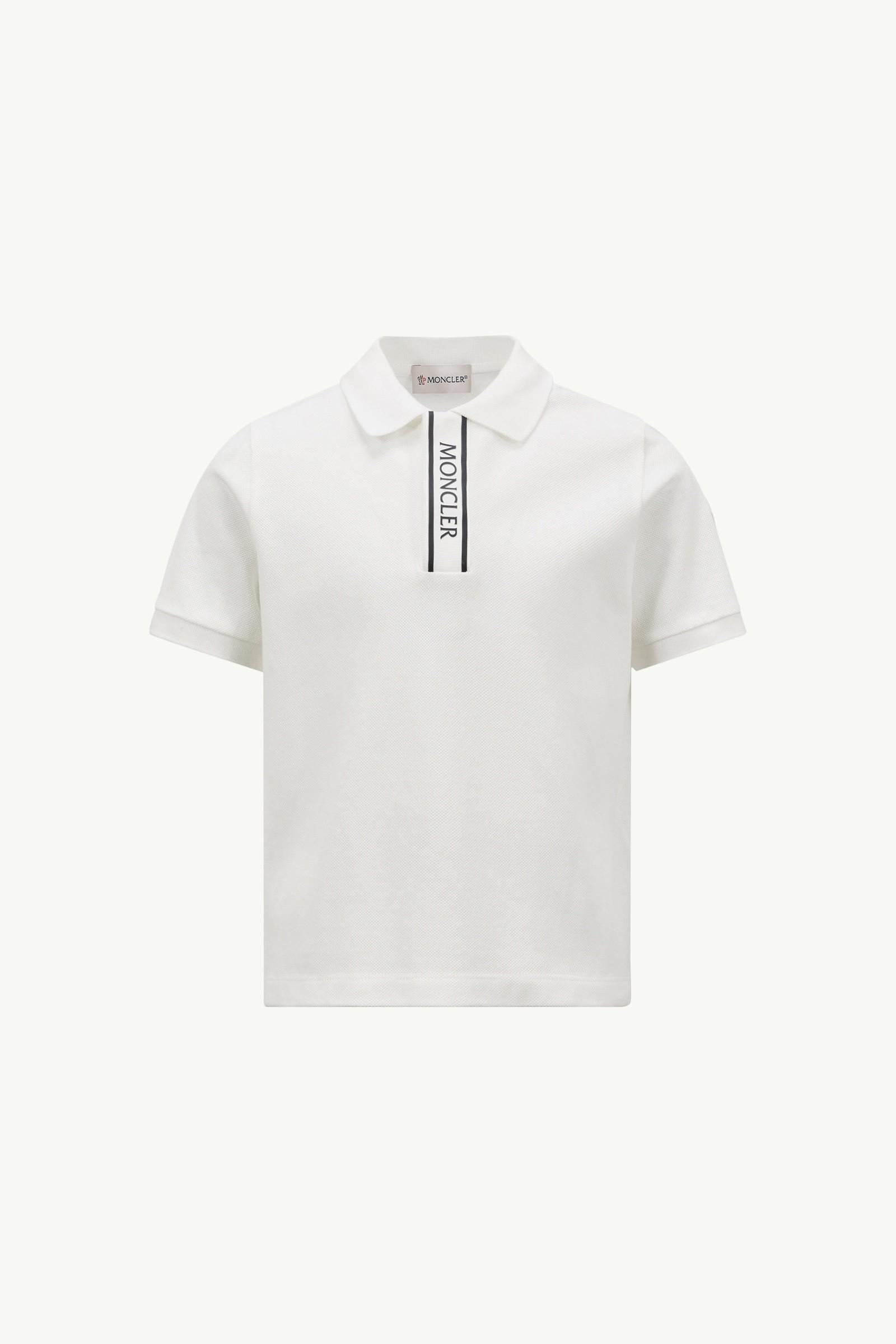 Logo-Trimmed Cotton Piquet Polo Shirt by MONCLER