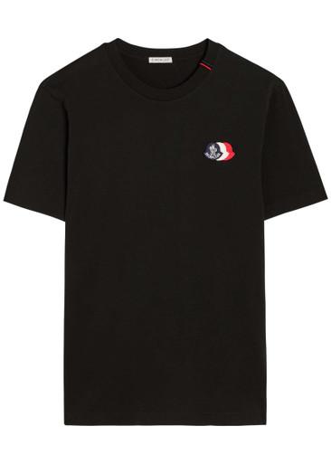 Logo-appliquéd cotton T-shirt by MONCLER