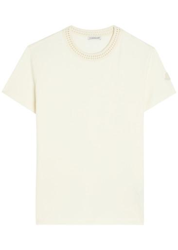 Logo-appliquéd cotton T-shirt by MONCLER