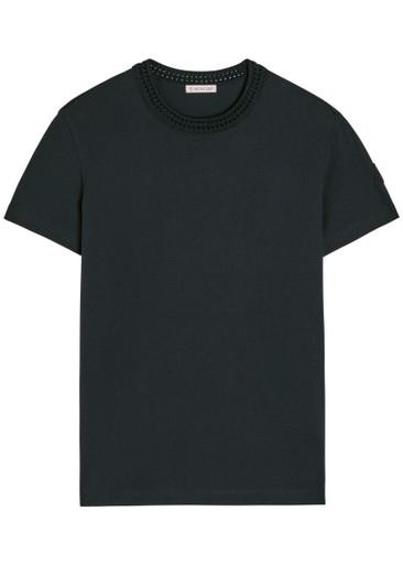 Logo-appliquéd cotton T-shirt by MONCLER