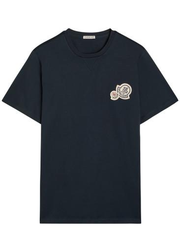 Logo-appliquéd cotton T-shirt by MONCLER