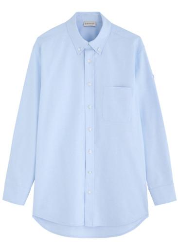 Logo-appliquéd cotton shirt by MONCLER