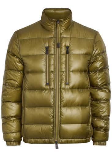 Logo-appliquéd padded shell jacket by MONCLER