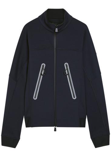 Logo-appliquéd stretch-jersey sweatshirt by MONCLER