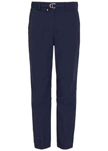 Logo-appliquéd stretch-polyamide trousers by MONCLER