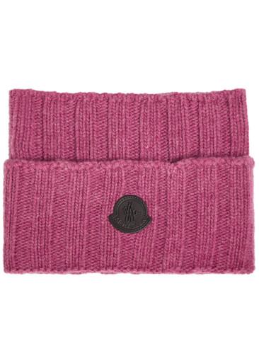 Logo-appliquéd wool and cashmere-blend collar by MONCLER