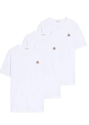 Logo cotton T-shirt - set of three by MONCLER