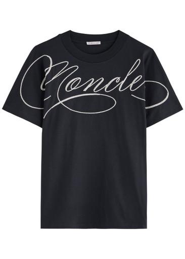 Logo-embroidered cotton T-shirt by MONCLER