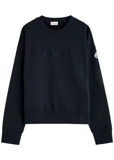 Logo-embroidered cotton sweatshirt by MONCLER