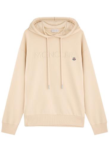 Logo hoodied cotton sweatshirt by MONCLER