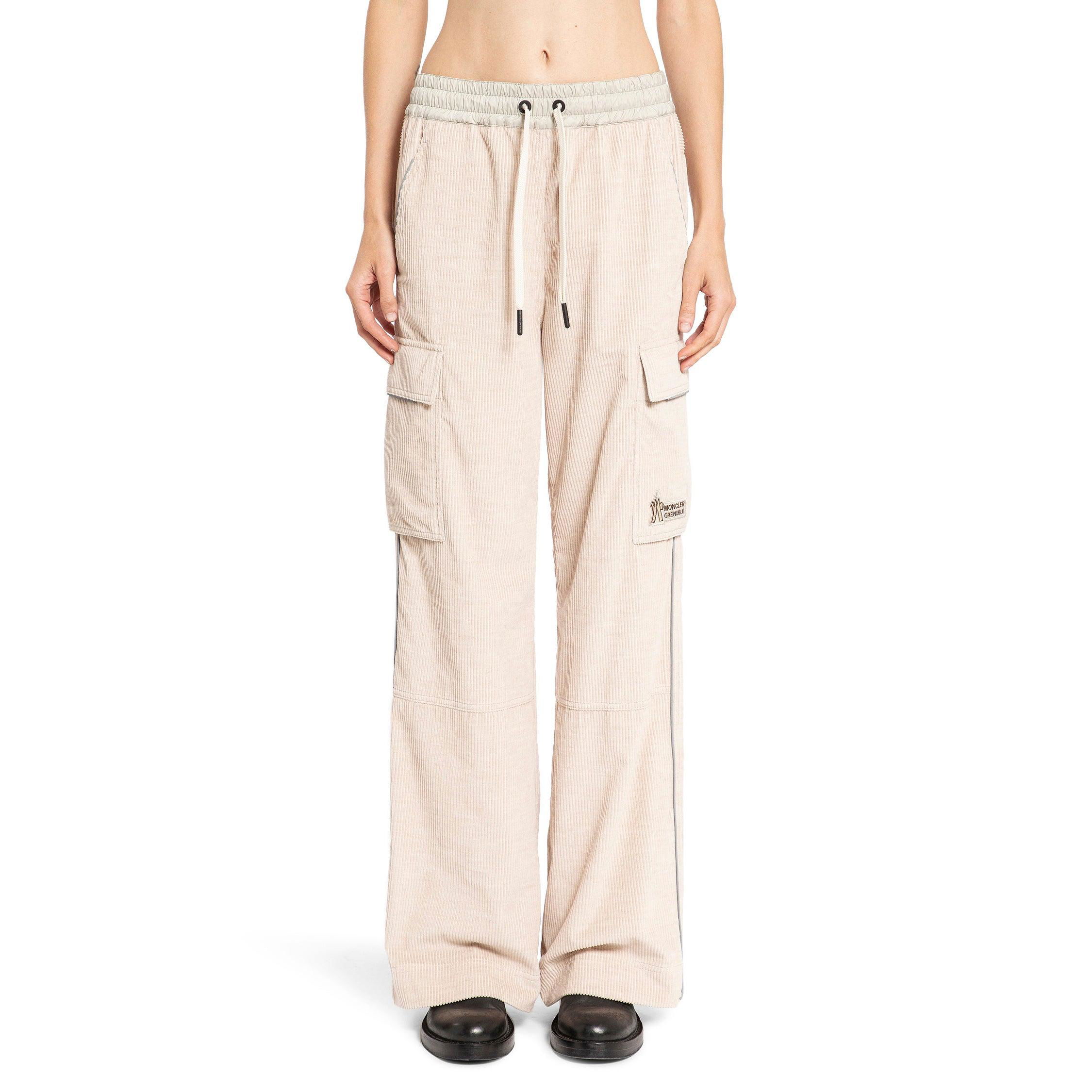 MONCLER GRENOBLE WOMAN BEIGE TROUSERS by MONCLER