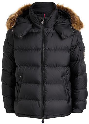Maya faux fur-embellished shell jacket by MONCLER