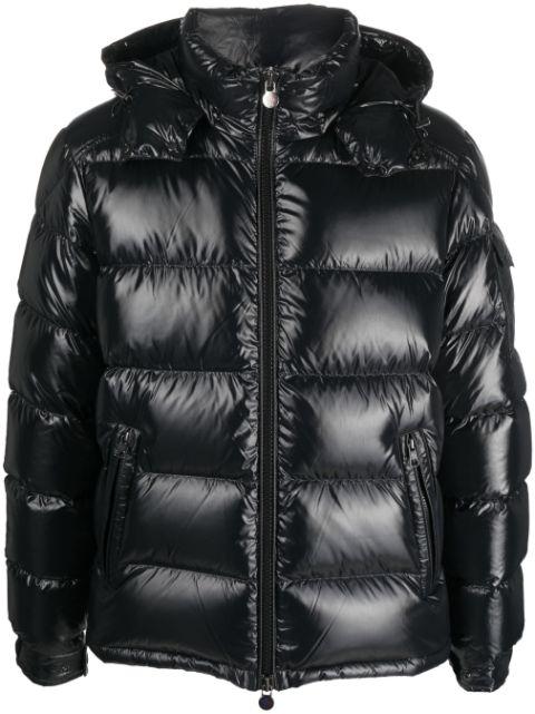 Maya zip-up padded hoodied jacket by MONCLER