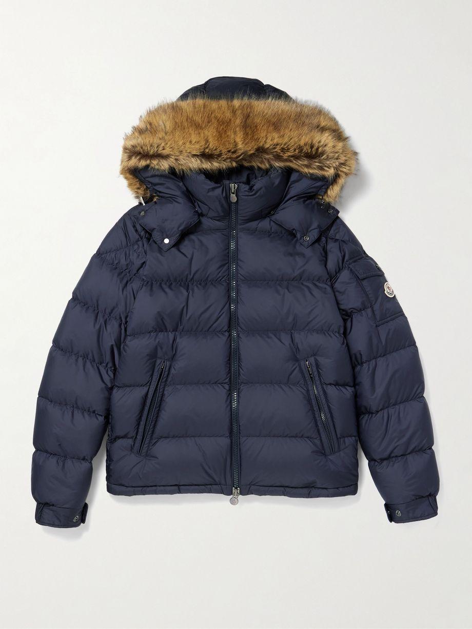 Mayaf Faux Fur-Trimmed Quilted Shell Down Jacket by MONCLER