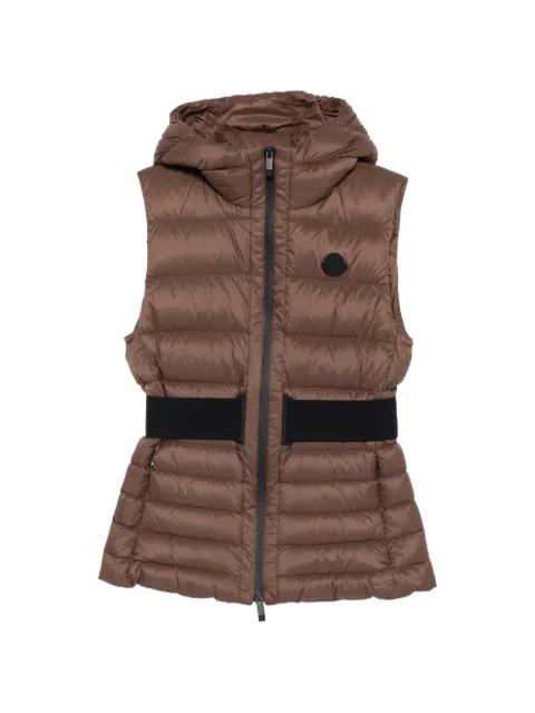 Melia hoodied down gilet by MONCLER