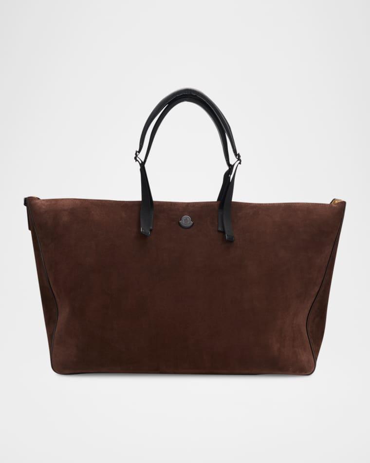 Men's Carlo Suede Leather-Trim Weekender Duffel Bag by MONCLER