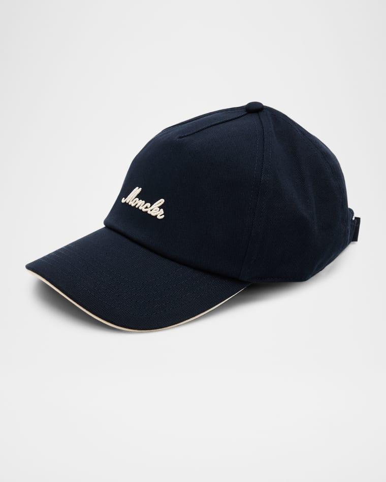 Men's Five-Panel Cotton Embroidered Logo Baseball Cap by MONCLER